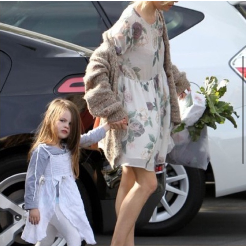 ANINE BING • Cream floral mini dress • Small - Picture 3 of 10